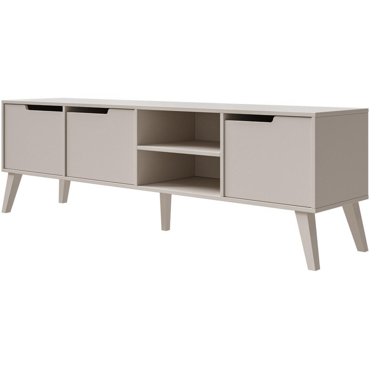 LOWBOARD Norel mit 3 Türen, 180 cm, Kaschmir - Kaschmir, Holz/Holzwerkstoff (180/55/40cm) - Beautysofa