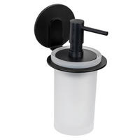 SEIFENSPENDER Montage ohne Bohren Bivio 8/10/16,5 cm - Schwarz, Metall (10/16.5/8cm) - Wenko