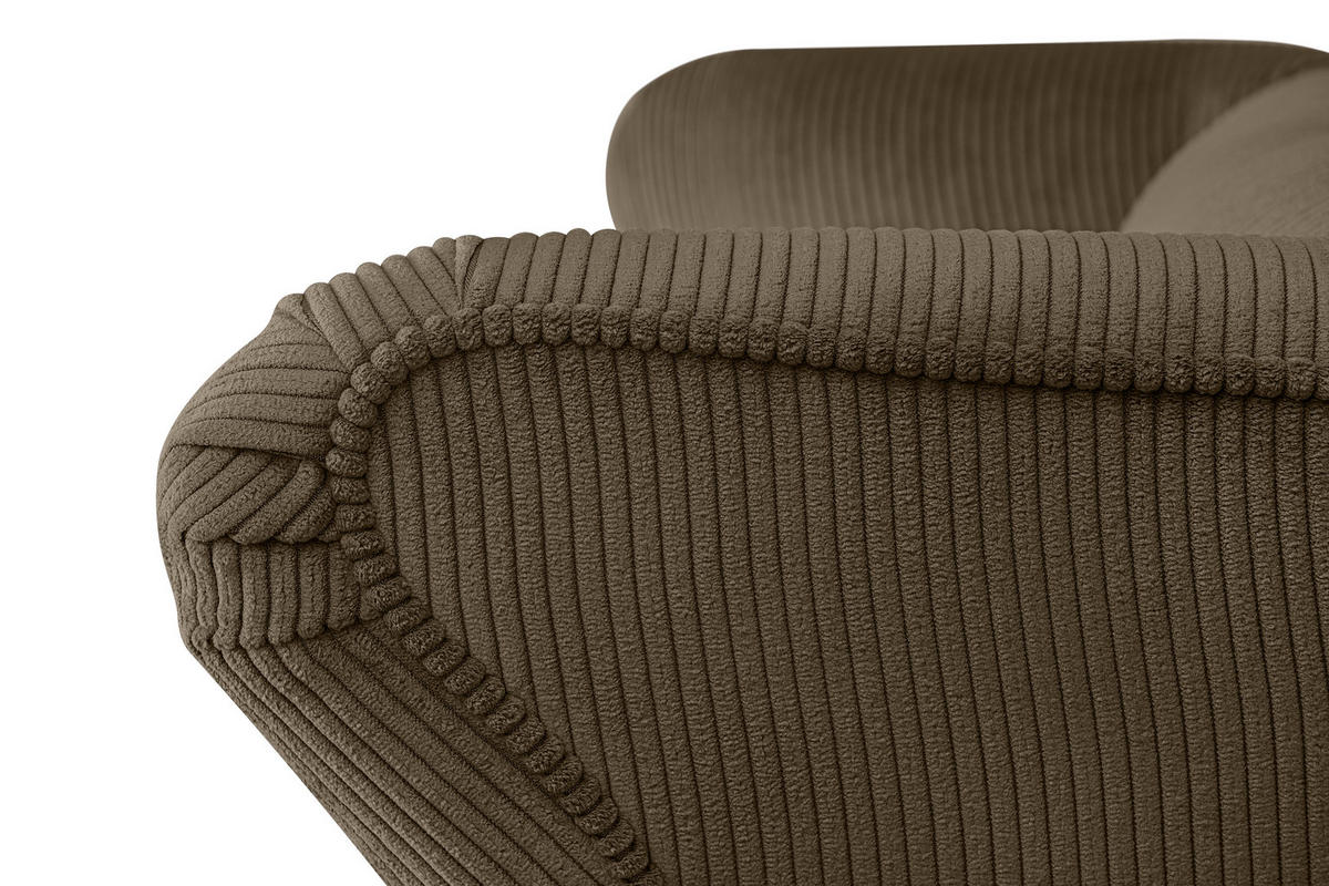 OHRENSESSEL STRALIS inklusive dekorativem Kissen, braun - Graubraun, Textil (82/108/80cm) - KONSIMO®