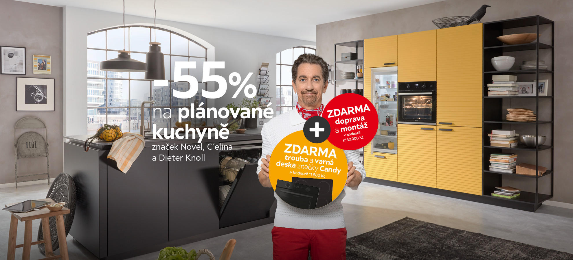 zdarma varná deska a trouba Candy, doprava a montáž zdarma 