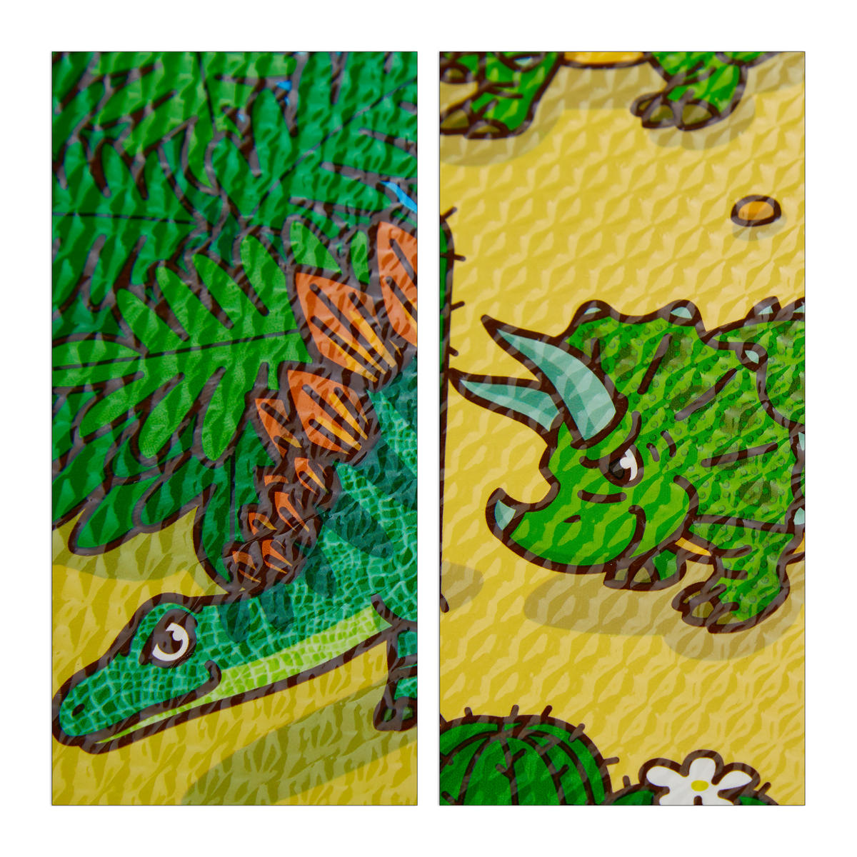 DINO Spielmatte - Multicolor, Kunststoff (31/31cm) - Relaxdays
