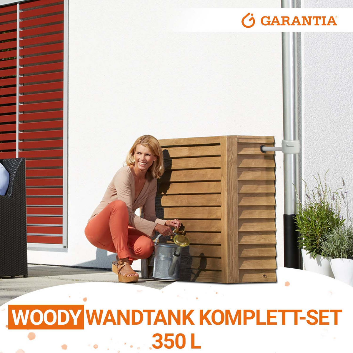 Y Wandtank Komplett-Set 350 L light - Braun, Kunststoff (40/100/124cm) - GARANTIA