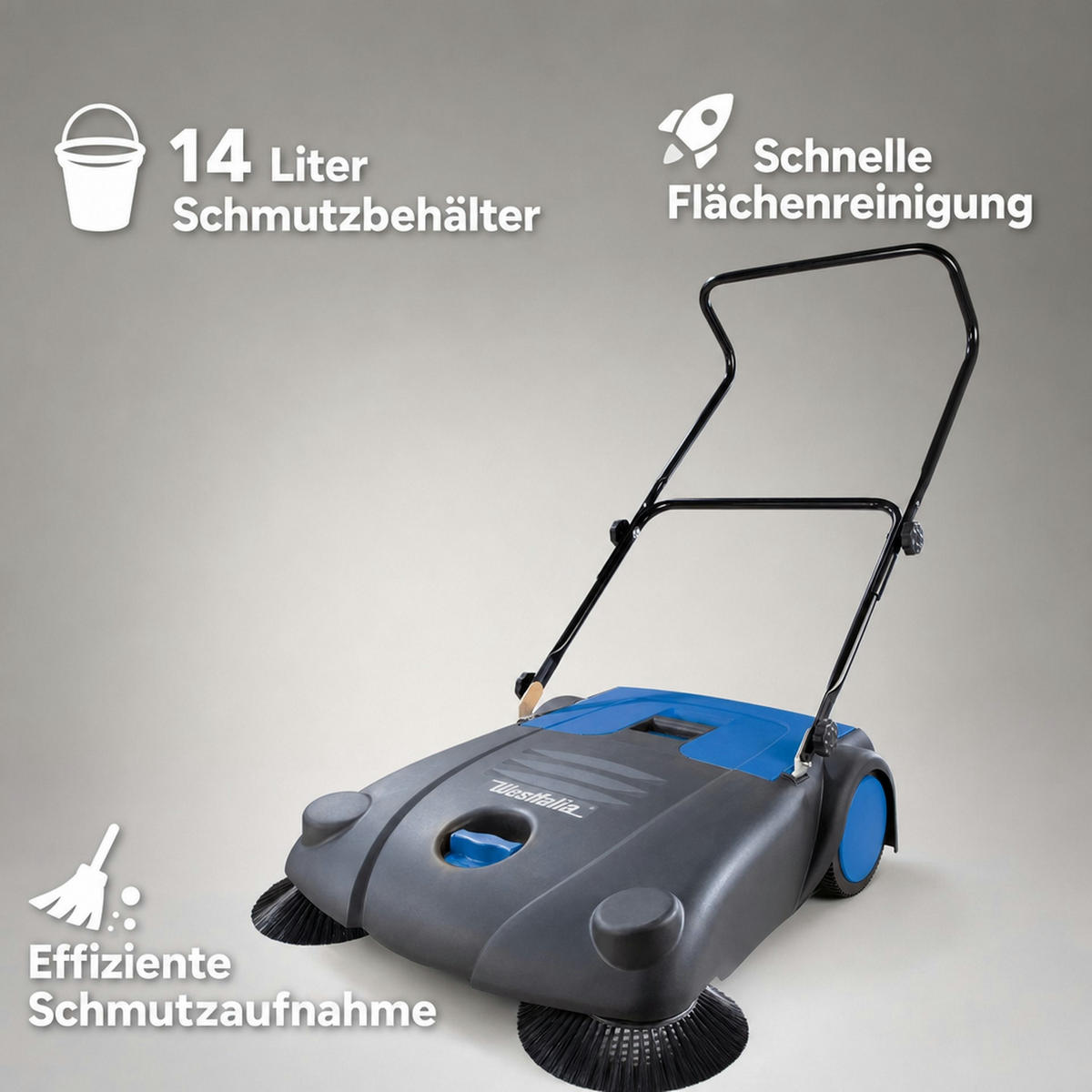 KEHRMASCHINE - Grau, Kunststoff (6/2.3/6.8cm) - Westfalia