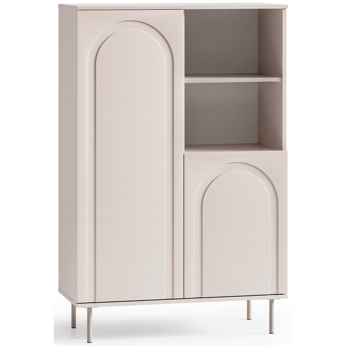 REGAL Orvella Taupe 90 cm - Taupe, Holzwerkstoff (90/138/40cm) - Homebook