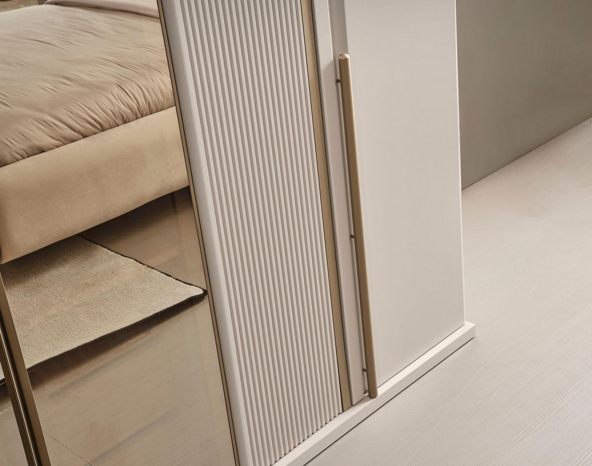 KLEIDERSCHRANK Tesla 4 trg. - Beige, Holzwerkstoff (172/220/60cm)