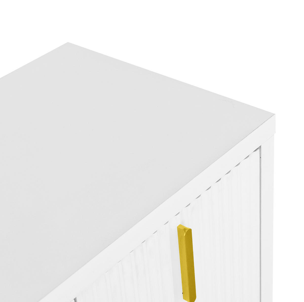 SIDEBOARD 140/38/80 cm Weiß aus Holzwerkstoff mit verstellbaren Einlegeböden - Weiß, Holzwerkstoff (38/80/140cm) - OKMYHOME