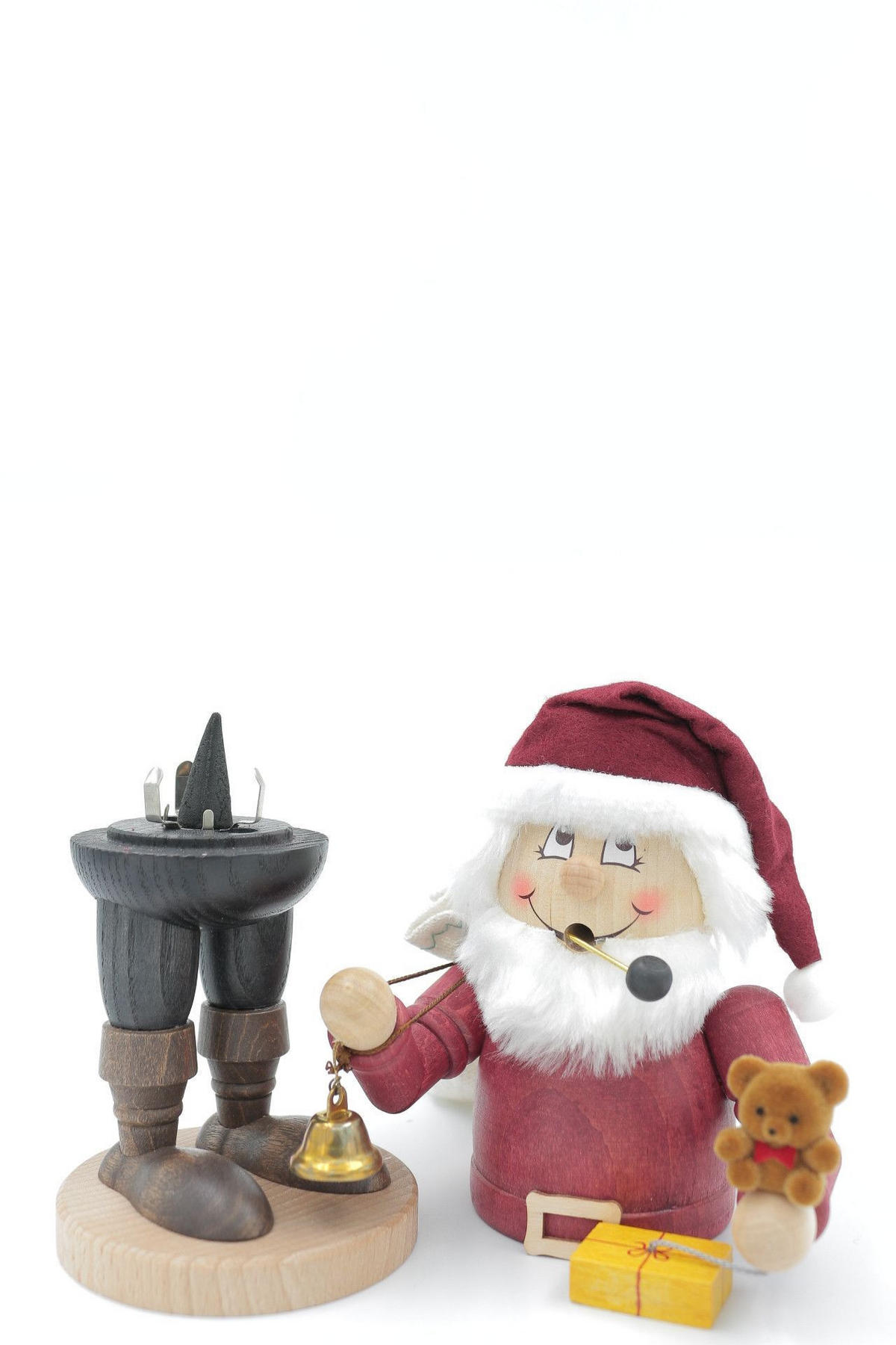 RAUCHFIGUR Wichtel Weihnachtsmann 23 cm - Multicolor, Holz (11/23/0.1cm)