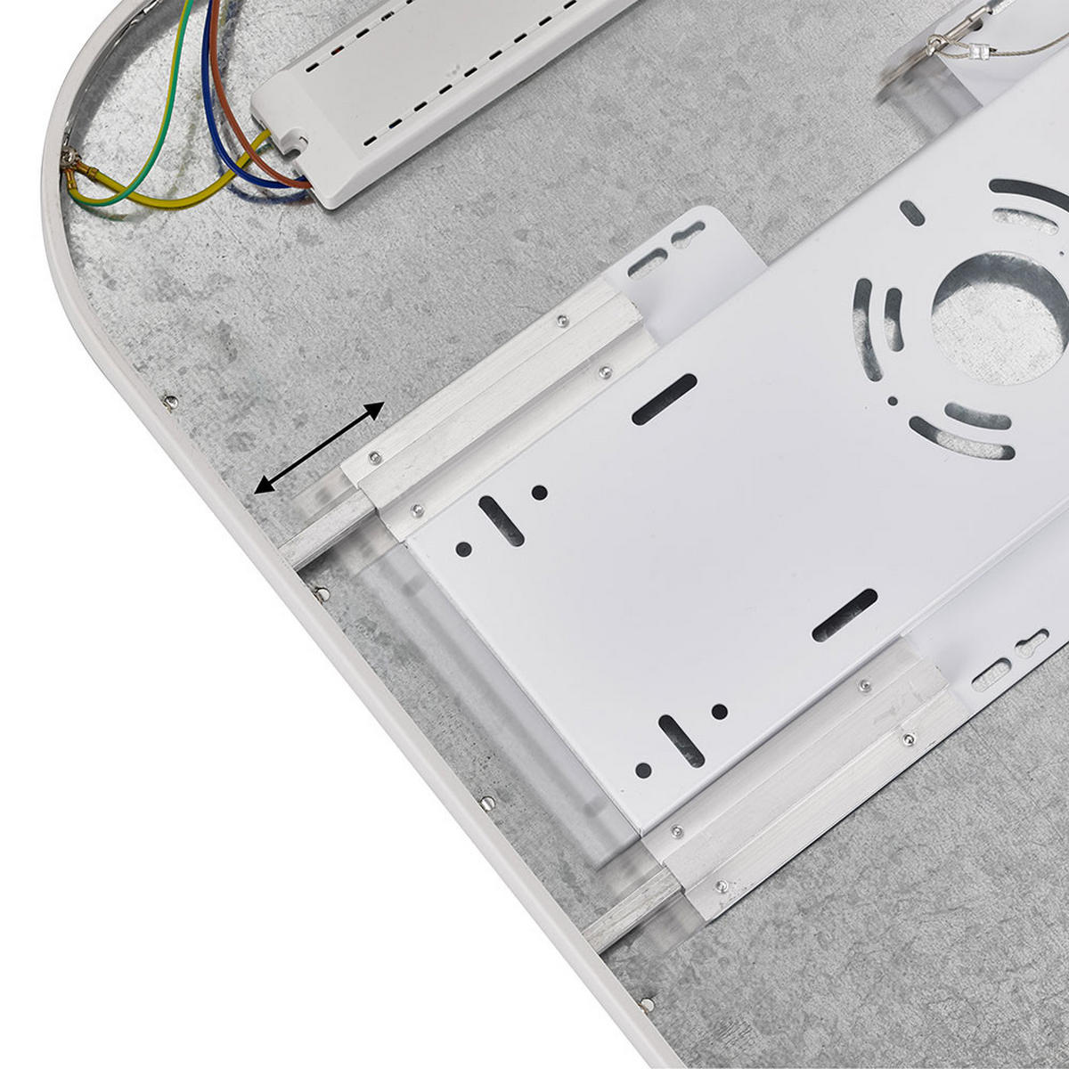 LED DECKENLEUCHTE Metall Weiß - Weiß, Metall (48/48/4cm) - Wofi
