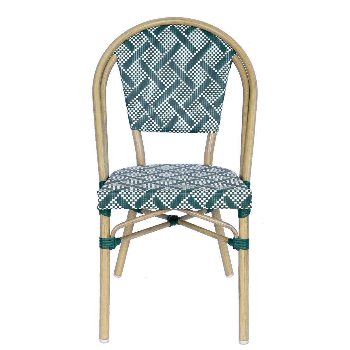 GARTENSTUHL, Grün - Grün, Metall (56/86/48cm) - Oviala