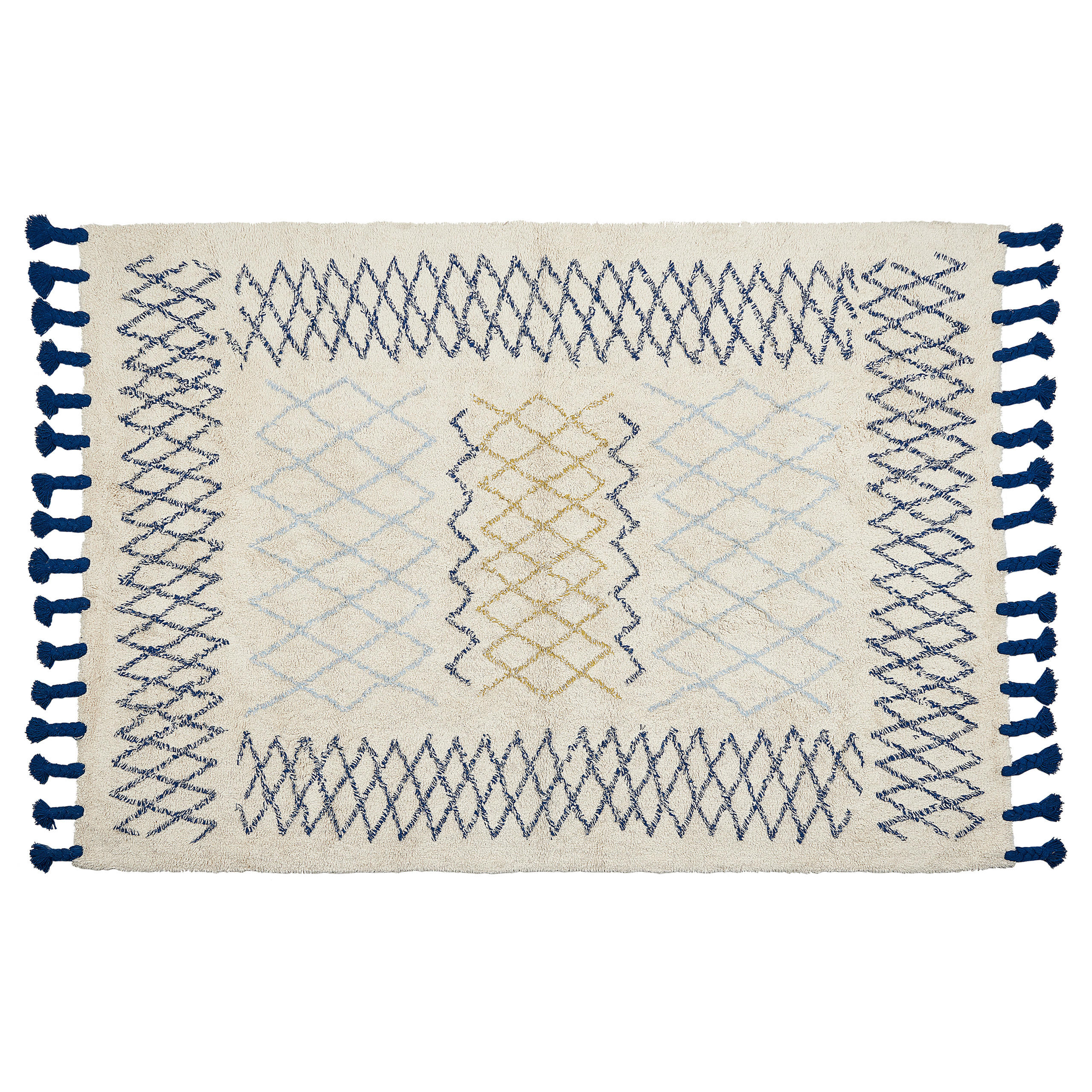 KURZFLOR-TEPPICH Erzincan 200/140 cm - Beige, Textil (140/200cm) - Beliani