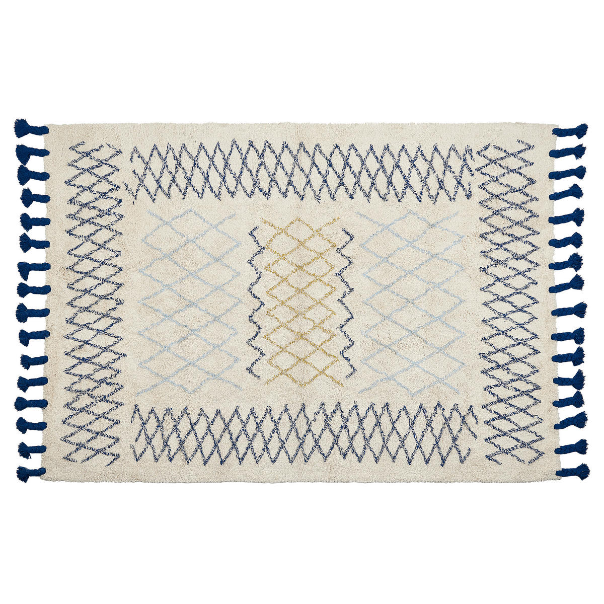 KURZFLOR-TEPPICH Erzincan 200/140 cm - Beige, Textil (140/200cm) - Beliani