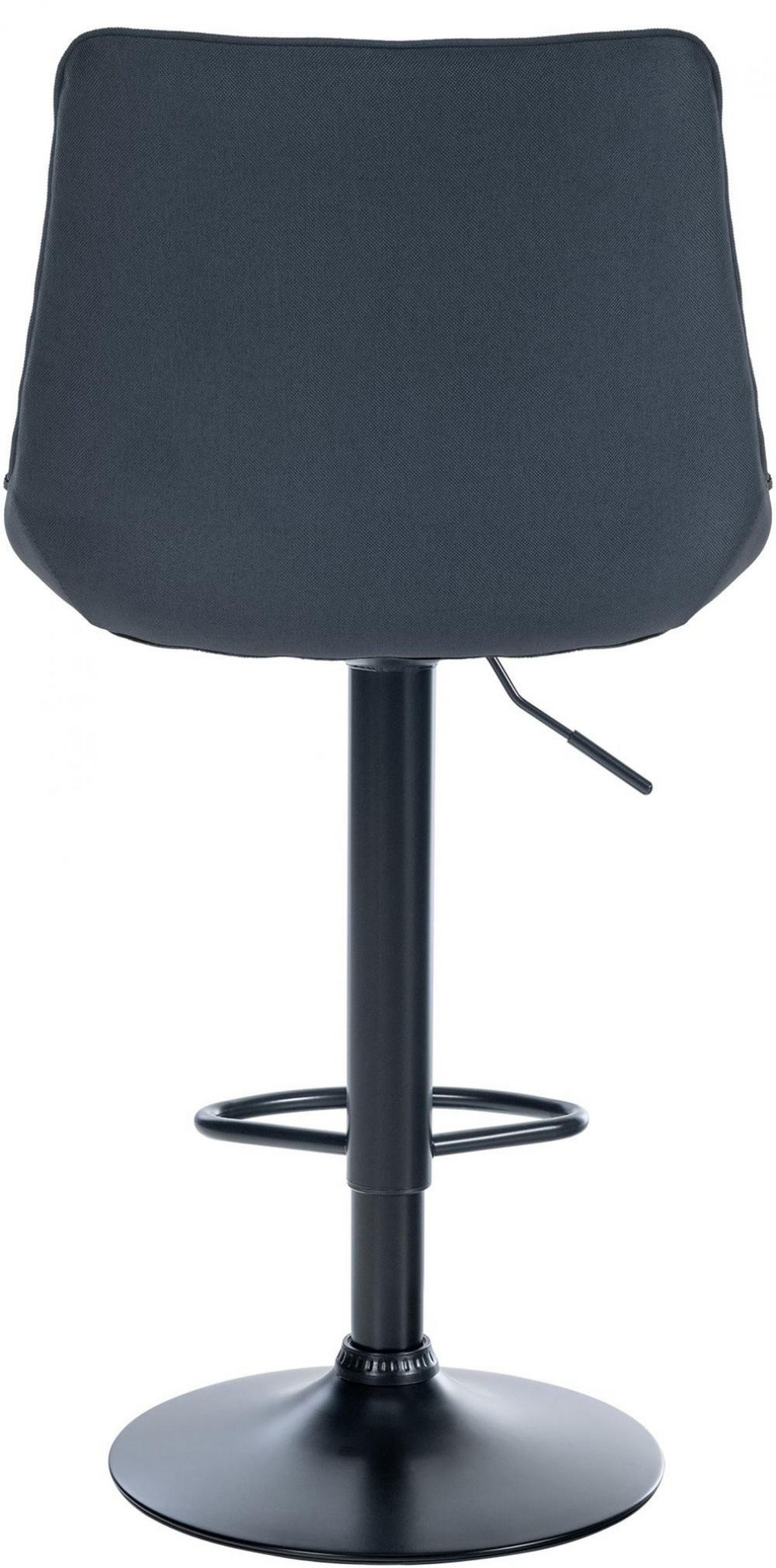 BARHOCKER Stoff dunkelgrau - Dunkelgrau/Schwarz, Textil/Metall (49.5/91/50cm) - CLP