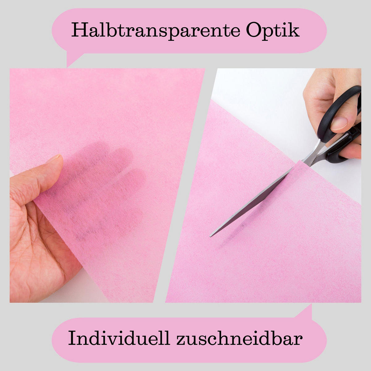 TISCHLÄUFER Vlies Rosa, 30 cm x 25 m, dekoratives Tischband für Hochzeit & Geburtstag - Rosa, Textil (30/2500cm)