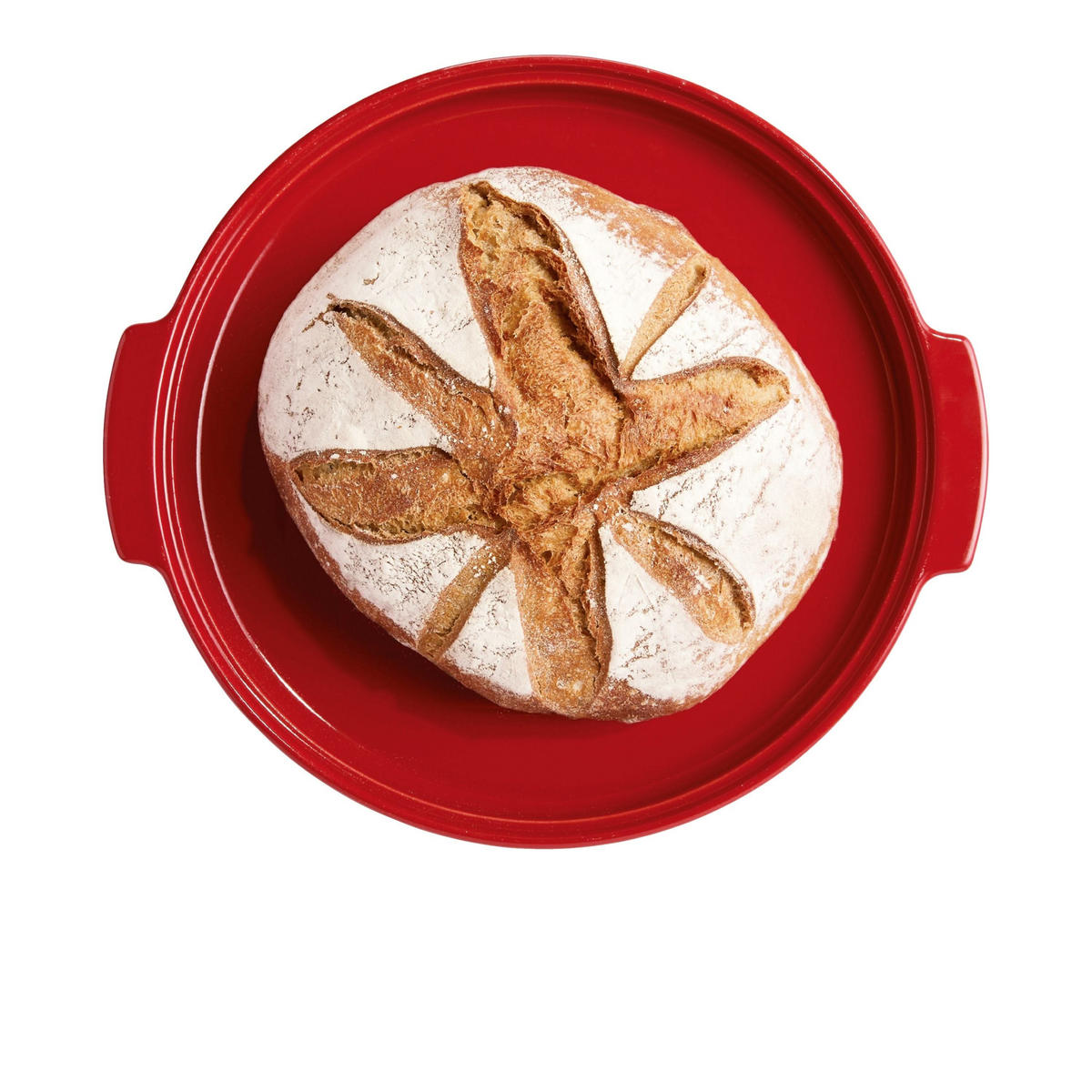 BROTBACKFORM Grand Cru - ø 32 cm / 5.2 Liter - Rot, Keramik (30/14/33cm) - Emile Henry