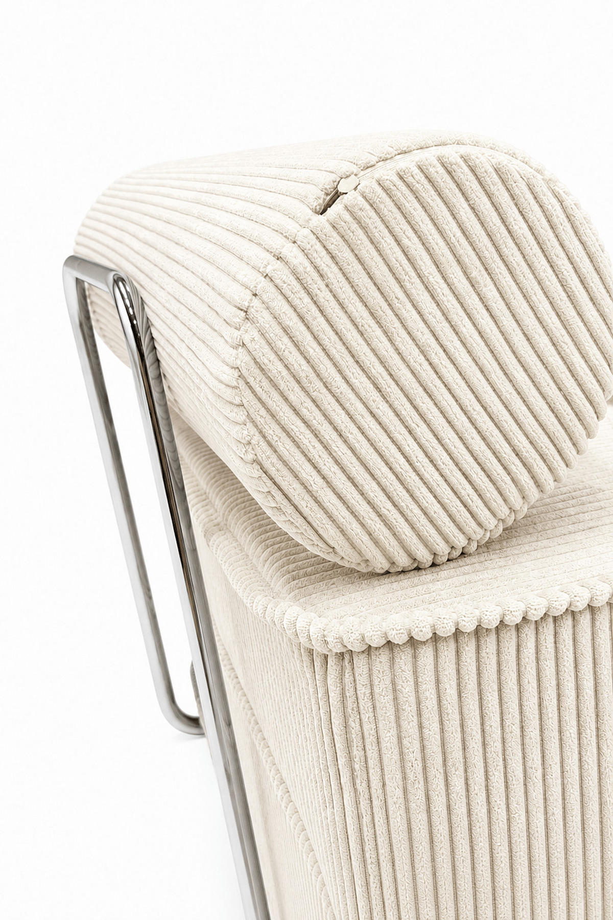 SCHLAFSESSEL ausklappbar, modularer Bodensessel mit Rückenrolle in Creme - Creme, Textil (80/62/95cm) - SURB