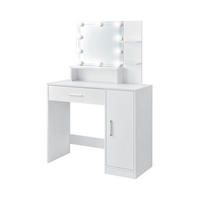 SCHMINKTISCH mit LED - Weiß, Holzwerkstoff (38/137/90cm) - ML-DESIGN