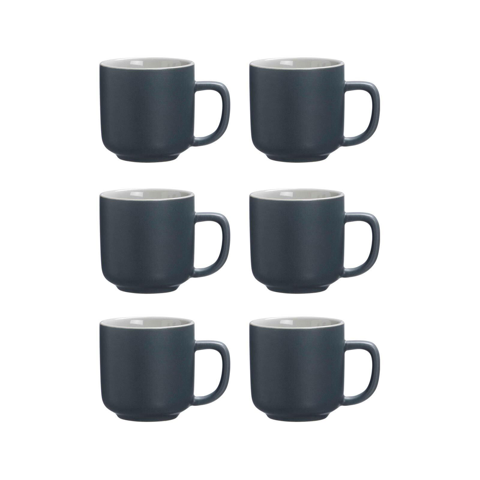 ESPRESSOTASSEN Jasper grau 100 ml 6er Set - Grau, Keramik (0.1L) - Ritzenhoff Breker