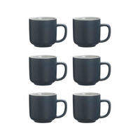 ESPRESSOTASSEN Jasper grau 100 ml 6er Set - Grau, Keramik (0.1L) - Ritzenhoff Breker