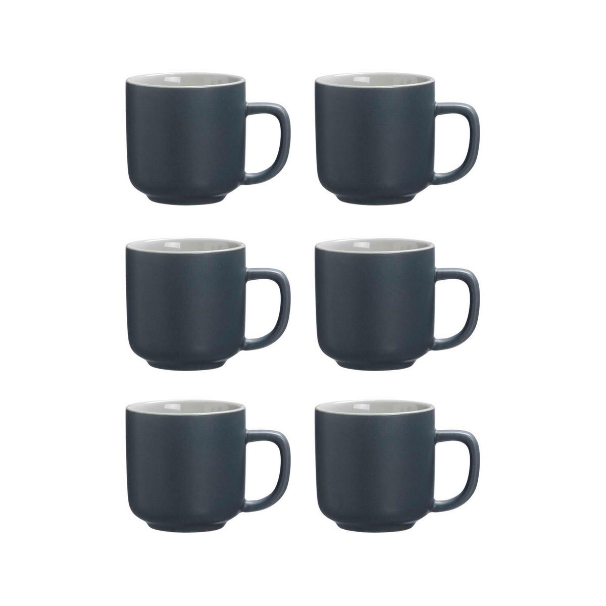 ESPRESSOTASSEN Jasper grau 100 ml 6er Set - Grau, Keramik (0.1L) - Ritzenhoff Breker