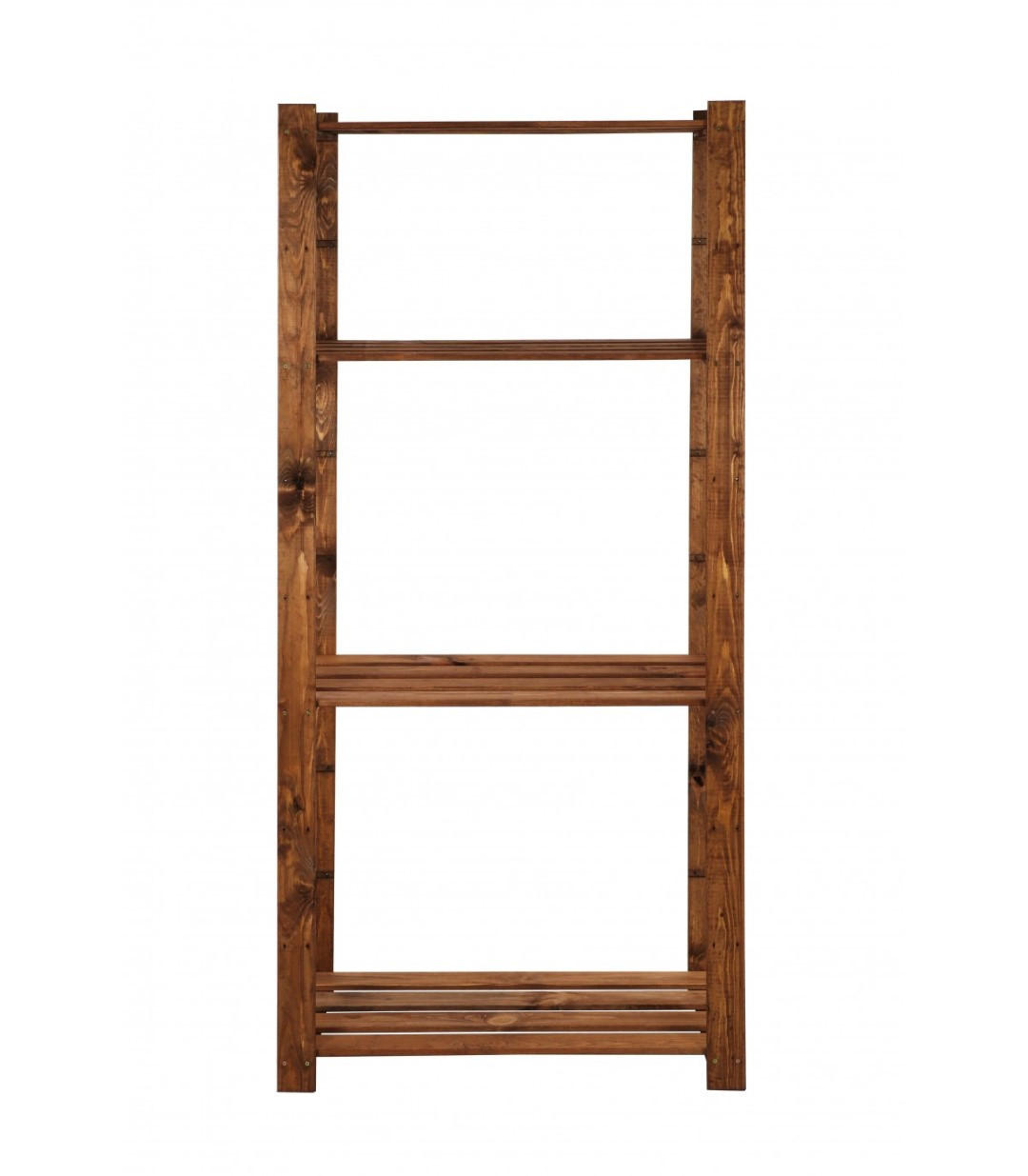HOLZREGAL PINEPEAK 150x80x38cm 4 Fachboden 1,2cm dickes Kiefernholz Braun - Braun, Holz (80/150/38cm) - PROREGAL