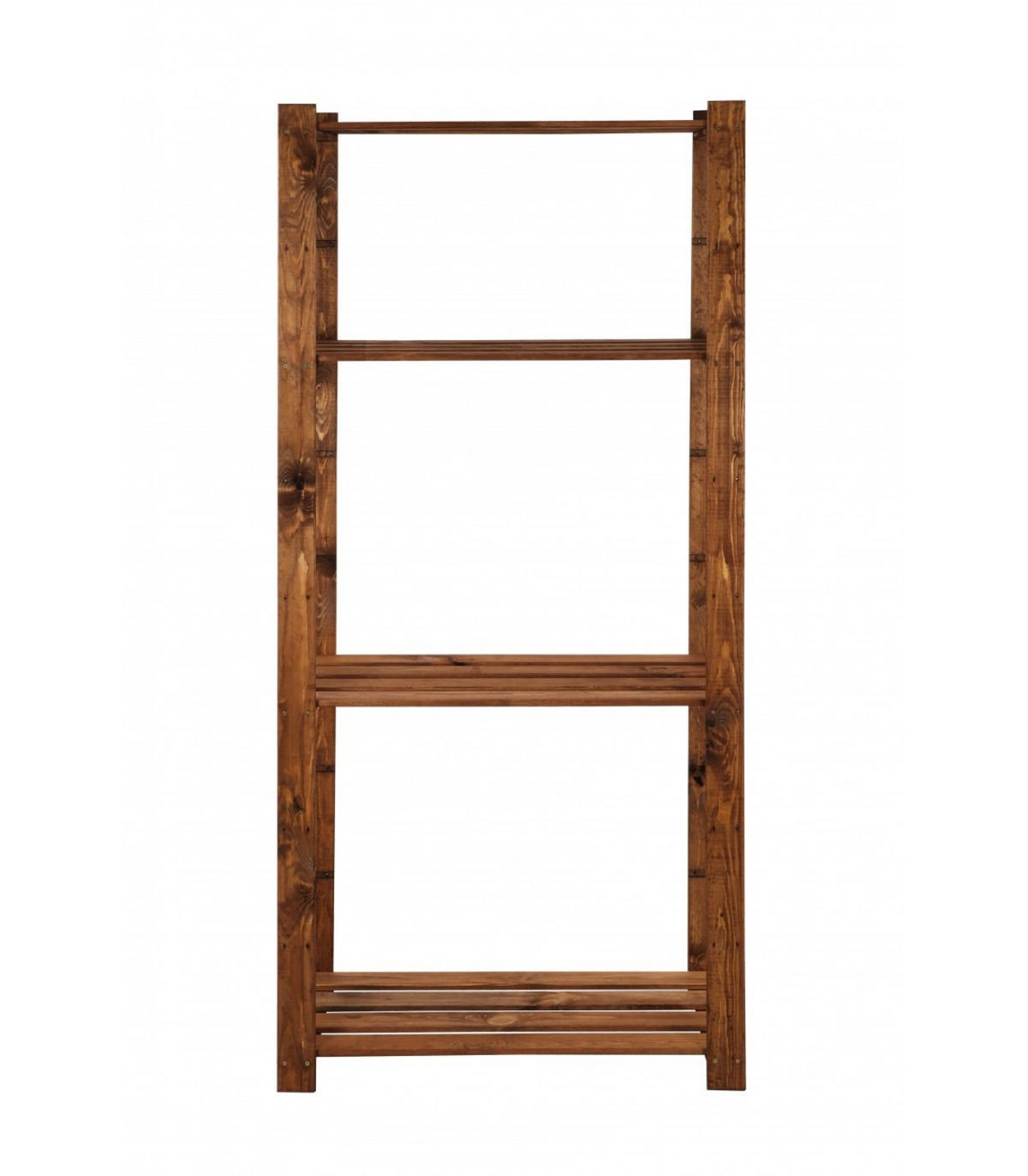 HOLZREGAL PINEPEAK 150x80x38cm 4 Fachboden 1,2cm dickes Kiefernholz Braun - Braun, Holz (80/150/38cm) - PROREGAL