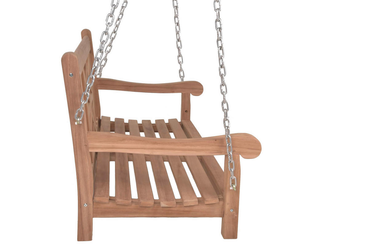 GARTEN-HÄNGEBANK Nelly Hängebank - Braun, Holz (66/62/120cm) - DELUKE