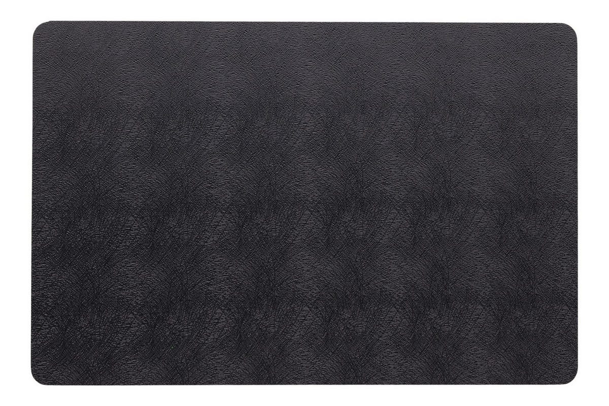 DEKORATIVES TISCHSET Bowena - Schwarz, Kunststoff (30/45/1cm) - home&you