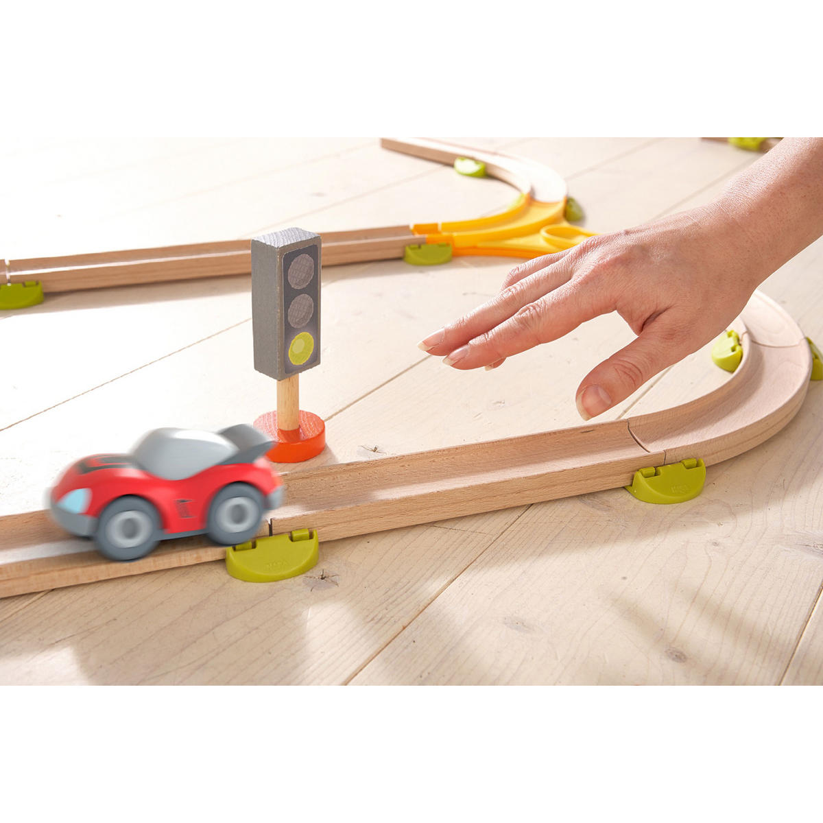 SPIELZEUGAUTO Kullerbü Roter Sportwagen, ab 2 Jahren - Multicolor, Kunststoff (6/9cm) - Haba