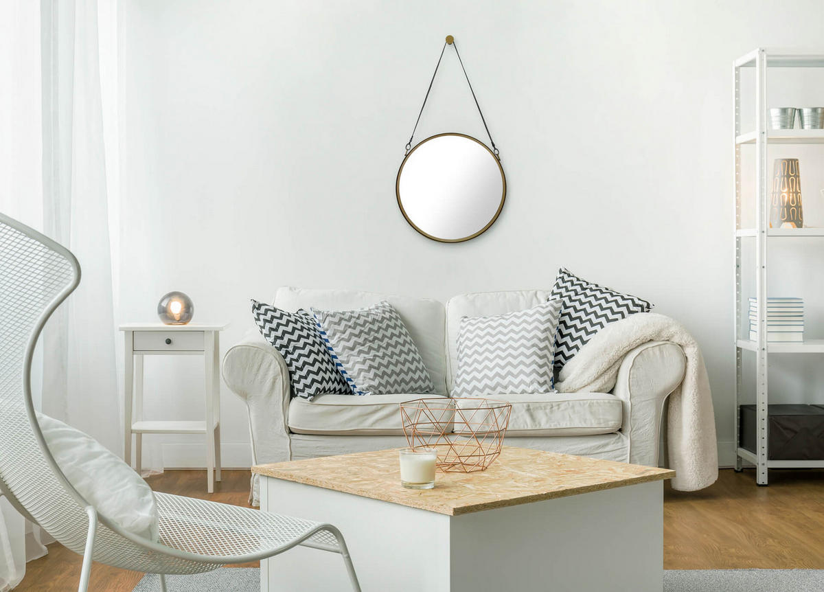 WANDSPIEGEL Gold 60/111 cm - Goldfarben, Metall (60/110.5/6cm) - KUNSTLOFT