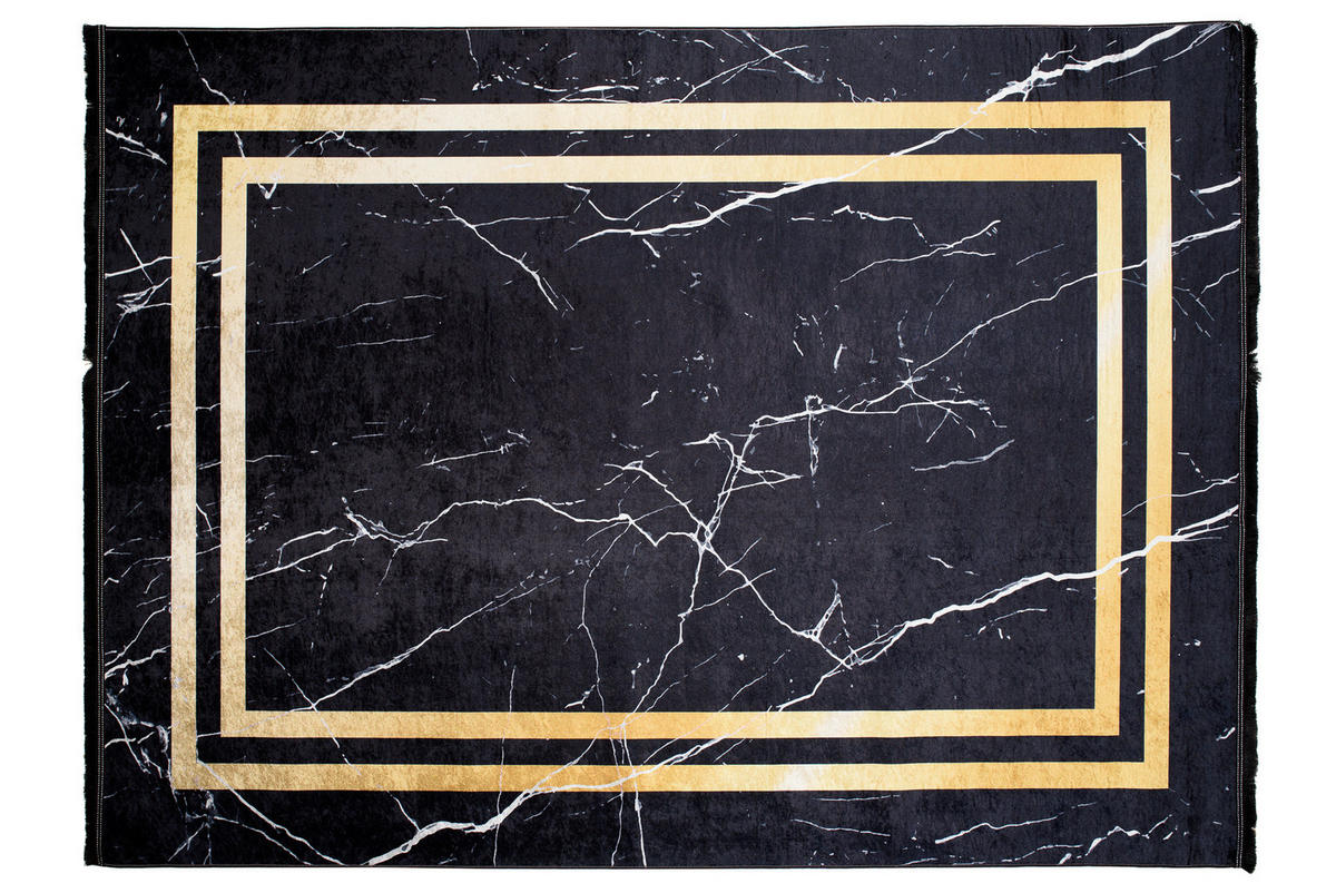 TEPPICH TOSCANA Schwarz 160/230 cm - Schwarz, Textil (160/230cm) - Tapiso