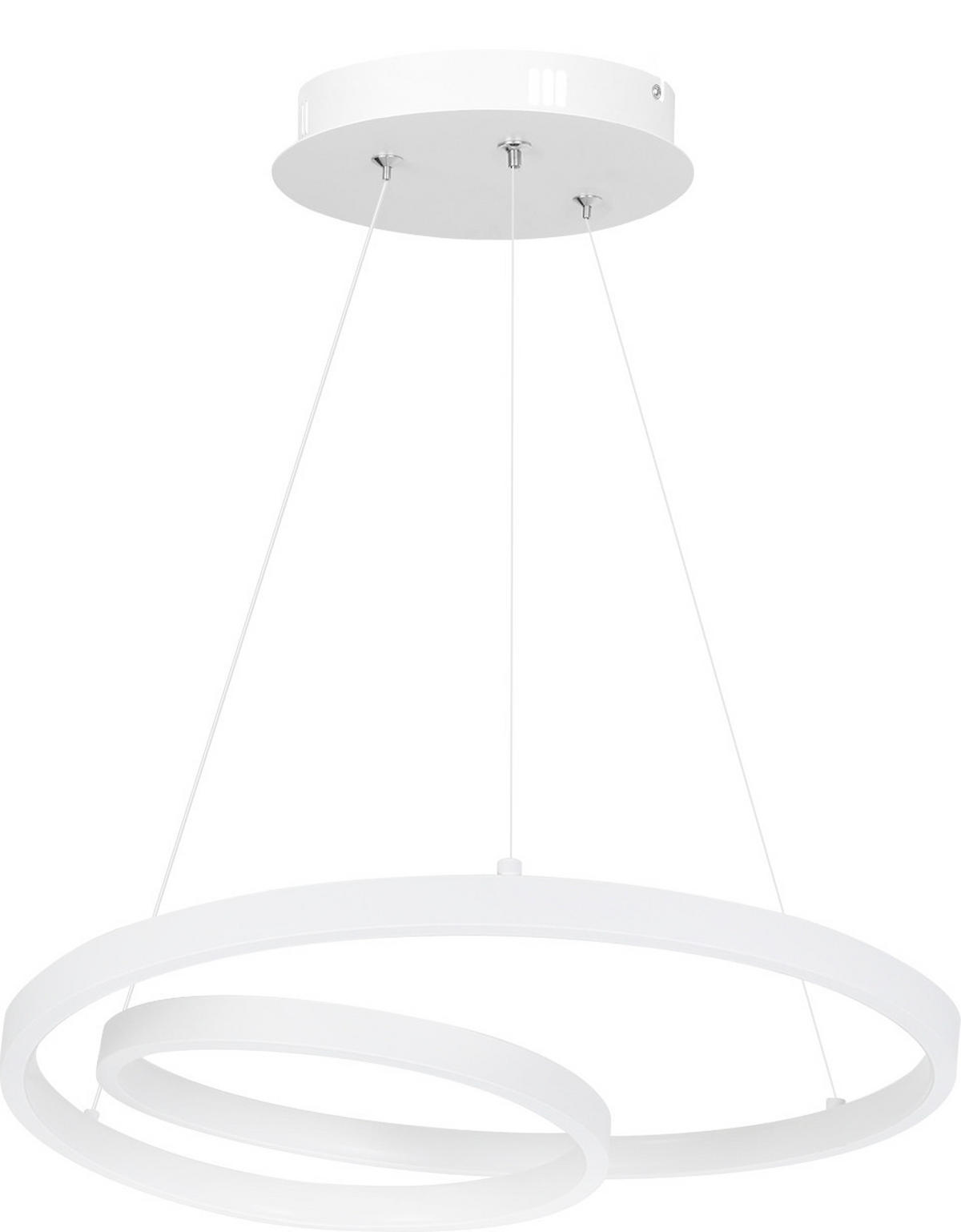 HÄNGELEUCHTE Flair 40/40/150 cm - Weiß, Metall (40/40/150cm) - Nettlife