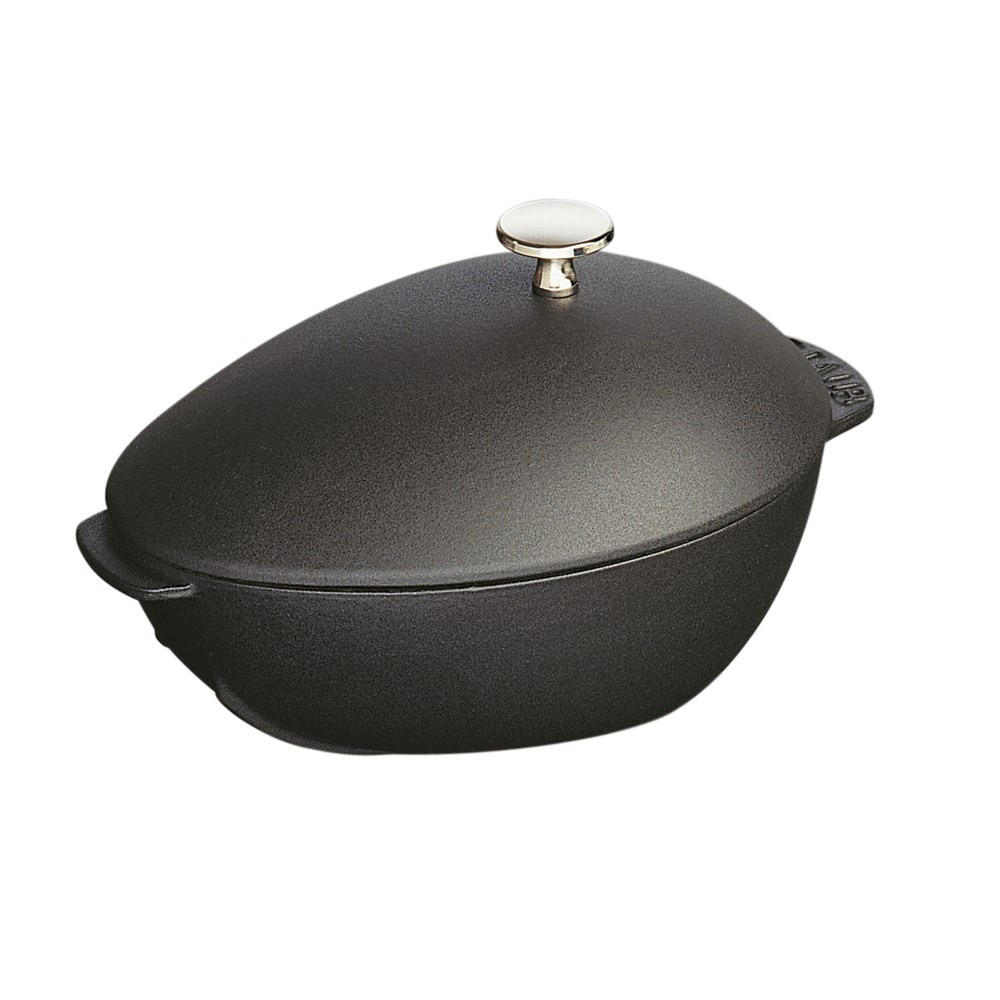 TOPF Schwarz 27/11/20 cm 405094940 - Schwarz, Metall (25cm) - Staub