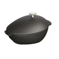 TOPF Schwarz 27/11/20 cm 405094940 - Schwarz, Metall (25cm) - Staub