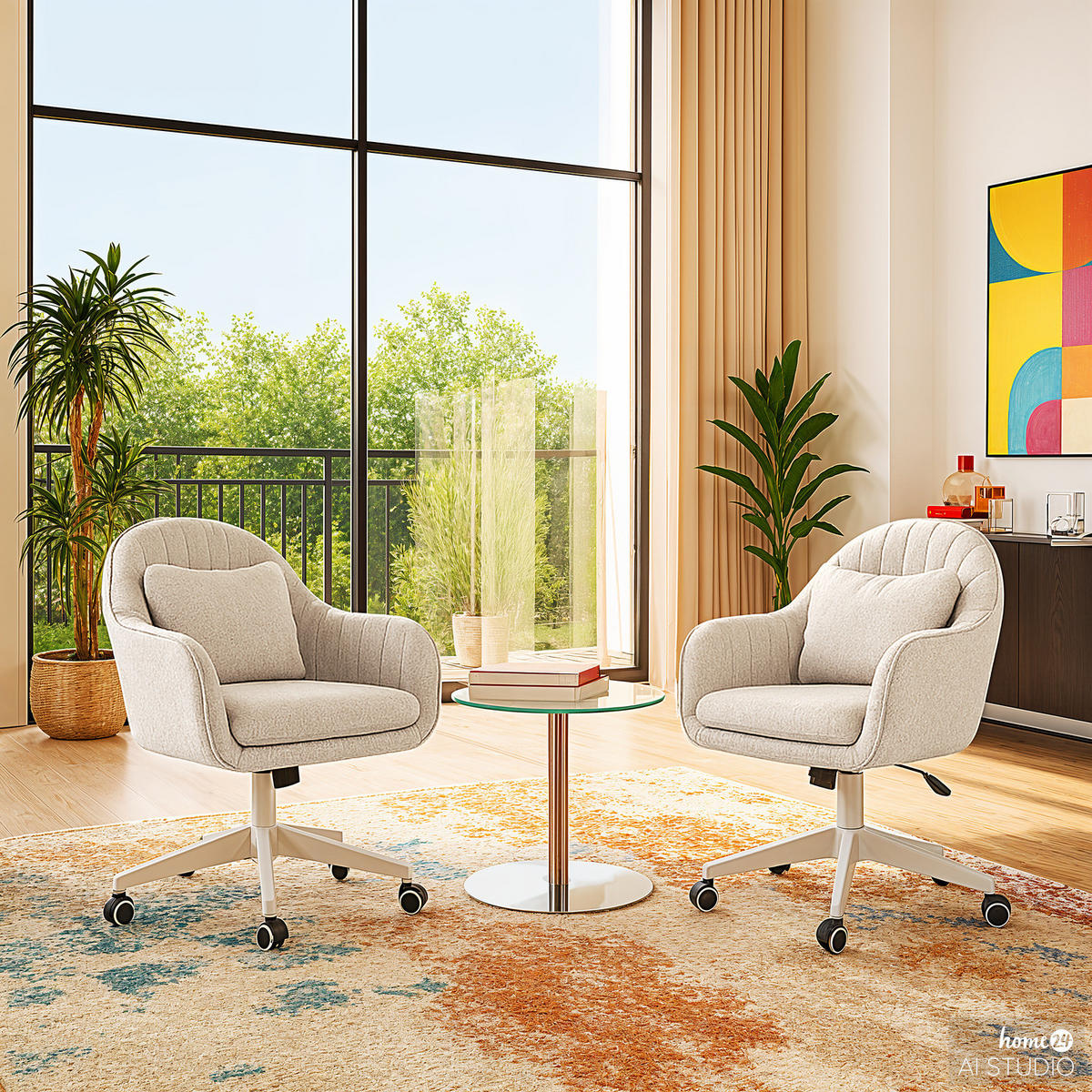 BÜRODREHSTUHL - Microfaser / Kunststoff - Grau, Kunststoff (59/93/65cm) - home24