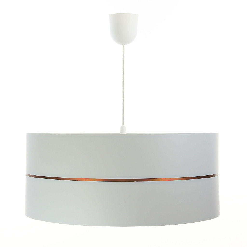 HÄNGELEUCHTE Grau 30/21 cm - Grau/Kupferfarben, Kunststoff (30/0.45/21cm) - ONZENO