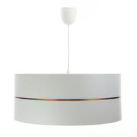 HÄNGELEUCHTE Grau 30/21 cm - Grau/Kupferfarben, Kunststoff (30/0.45/21cm) - ONZENO