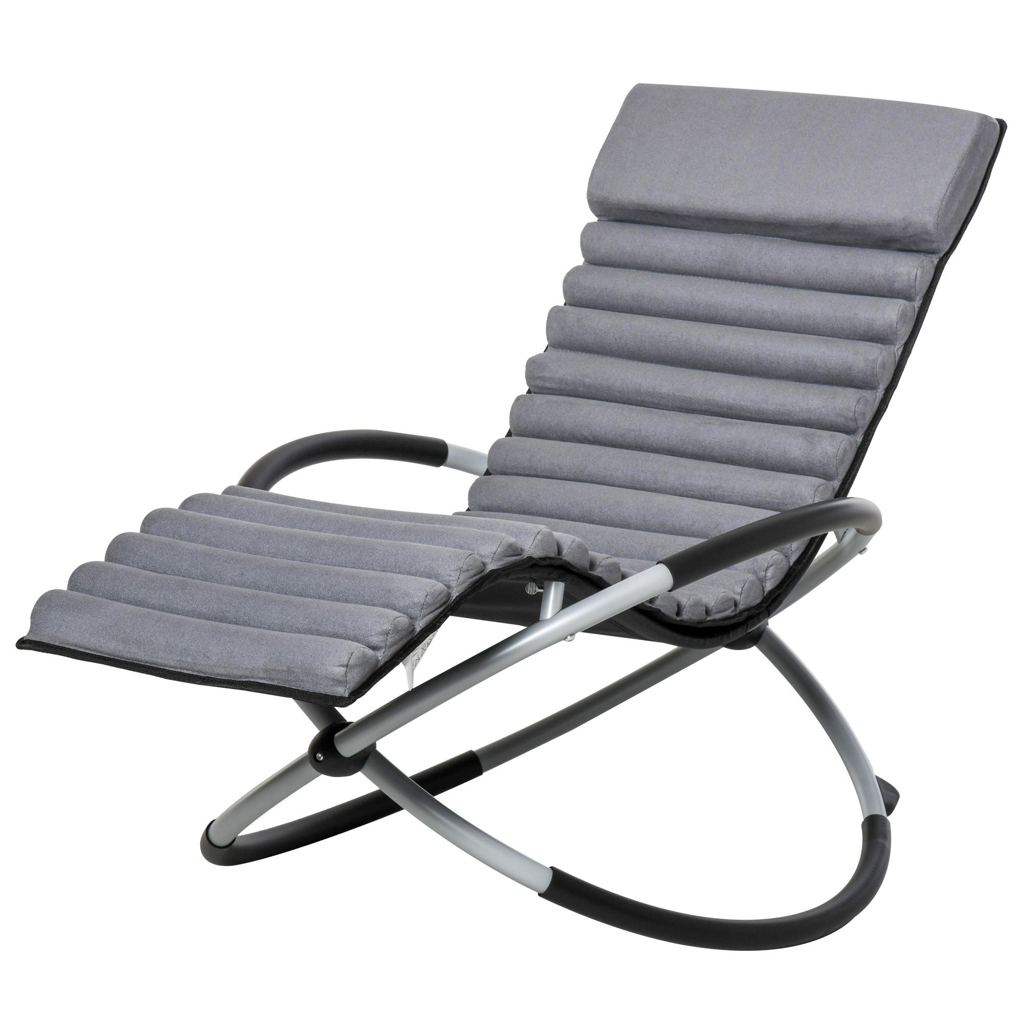 ComfortXL Gartenschaukelstuhl Grau 74x86x145 cm