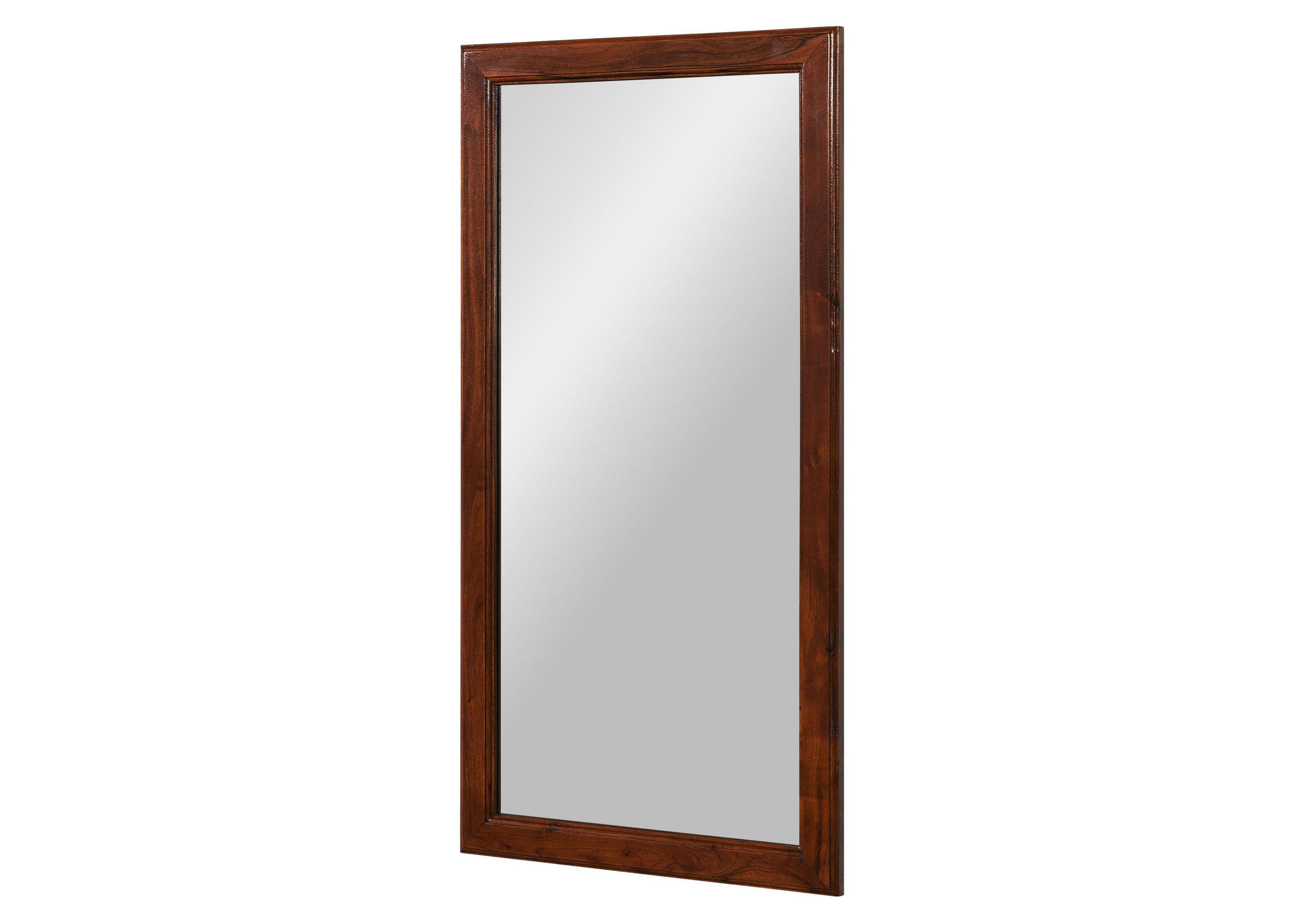 SPIEGEL Akazie 115x6x60 nougat lackiert OXFORD #327 - Dunkelbraun, Holz (115/60/6cm) - Massivmoebel24