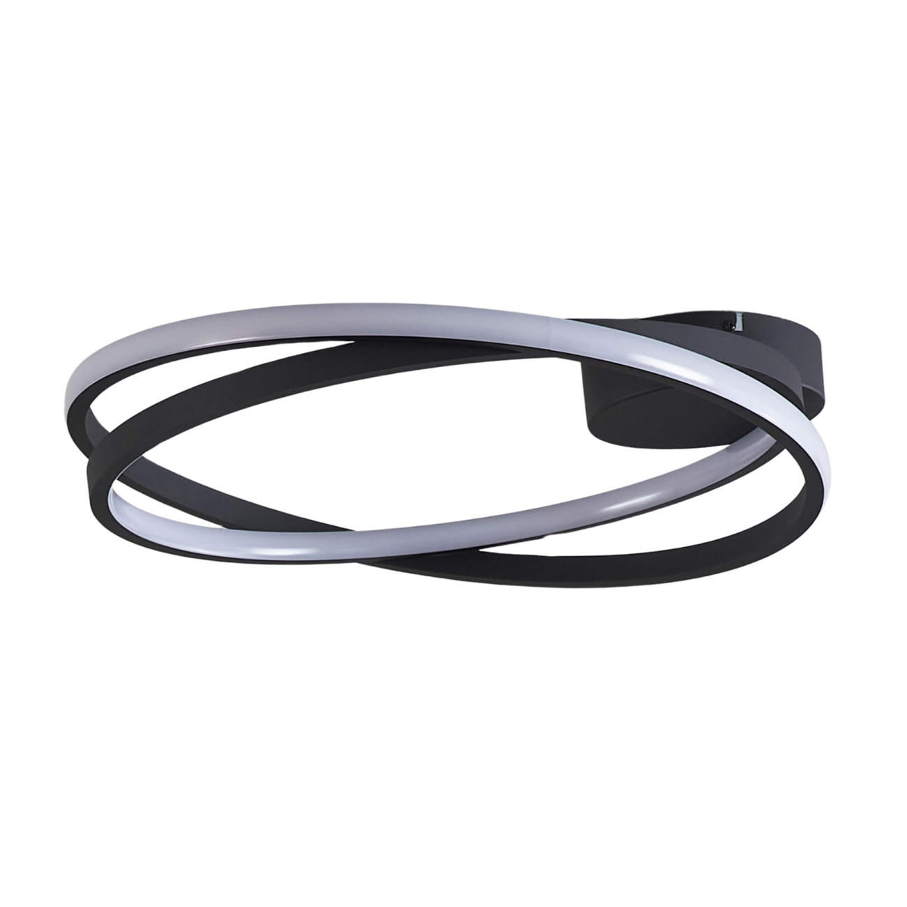 DECKENLEUCHTE Unity, Schwarz, 50.8cm - Schwarz, Metall (50.8/50.3/13cm) - KOSILUM