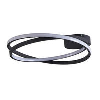 DECKENLEUCHTE Unity, Schwarz, 50.8cm - Schwarz, Metall (50.8/50.3/13cm) - KOSILUM