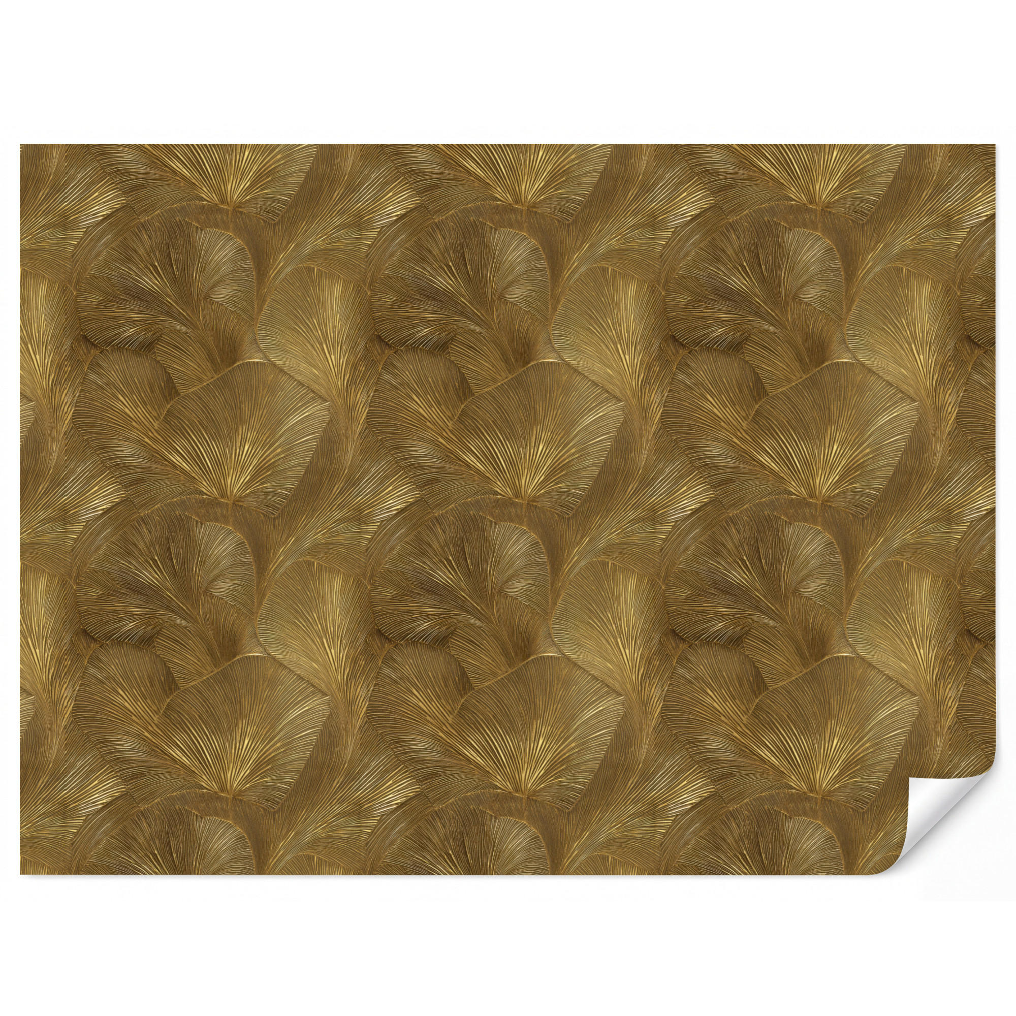 OnlyWow Tapete Gold 260x200 cm