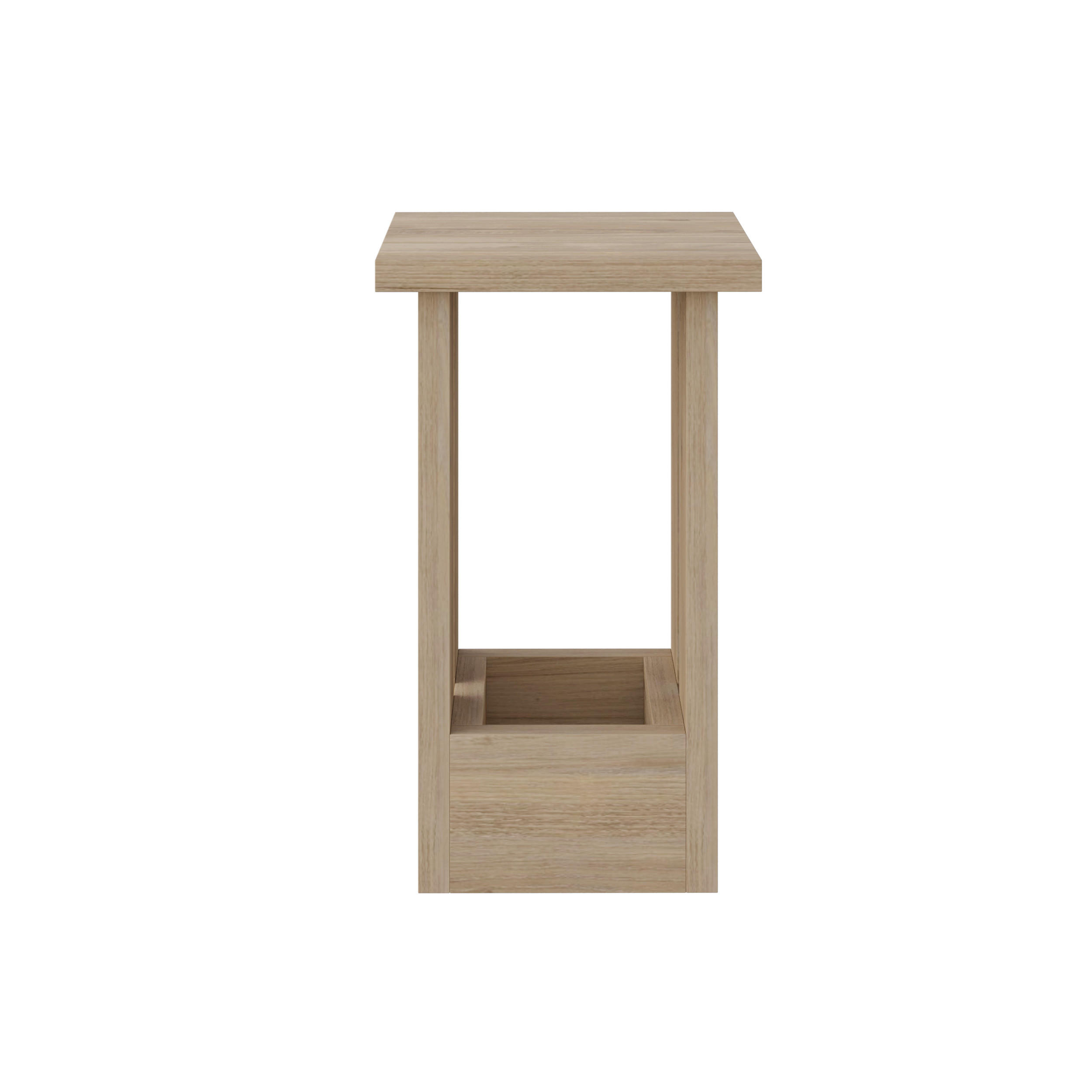 BEISTELLTISCH Tasos Eiche 50.5/30/30 cm - Eichefarben, Holzwerkstoff (30/30/50.5cm) - Decortie