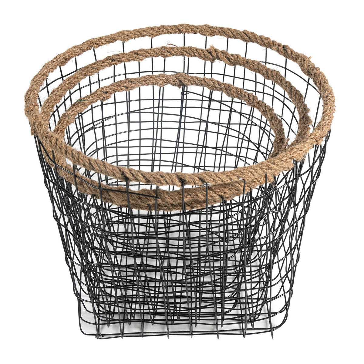 METALLKÖRBE SINO - Naturfarben, Metall (38/31/38cm) - IDIMEX