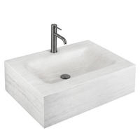 WANDWASCHBECKEN Rea Apollo Muralto Roma 70 - Grau, Keramik (50/20/70cm) - REA