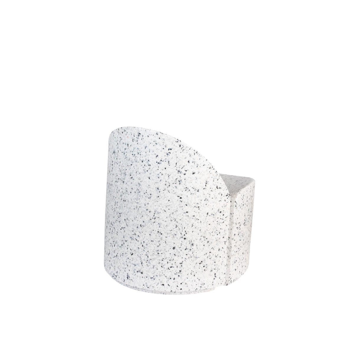 SESSEL Bloom Weiß/Terazzo - Weiß, Kunststoff (69/70/72cm) - Zuiver