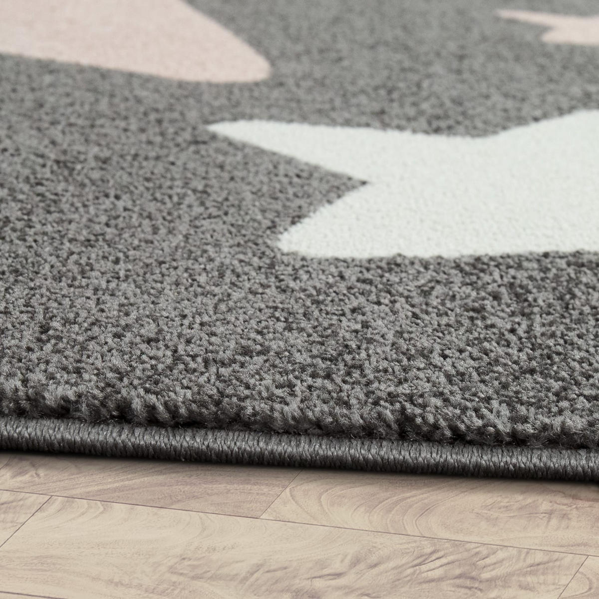 KINDERTEPPICH 160/160 cm Capri 330 - Grau, Kunststoff (160/160cm) - Paco Home