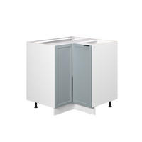 ECKUNTERSCHRANK Fame-Line Hellblau-grau 80.5 cm ohne AP - Blaugrau/Weiß, Holzwerkstoff (80.5/82/51.6cm) - Vicco