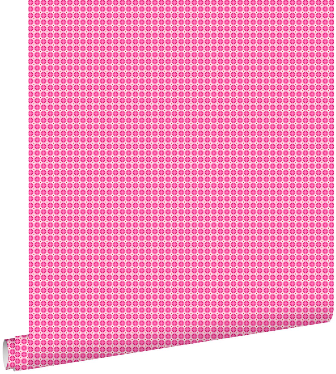 TAPETE kleine Punkte 53 cm x 10.05 m - Pink, Papier (53/0.1cm) - ESTAhome