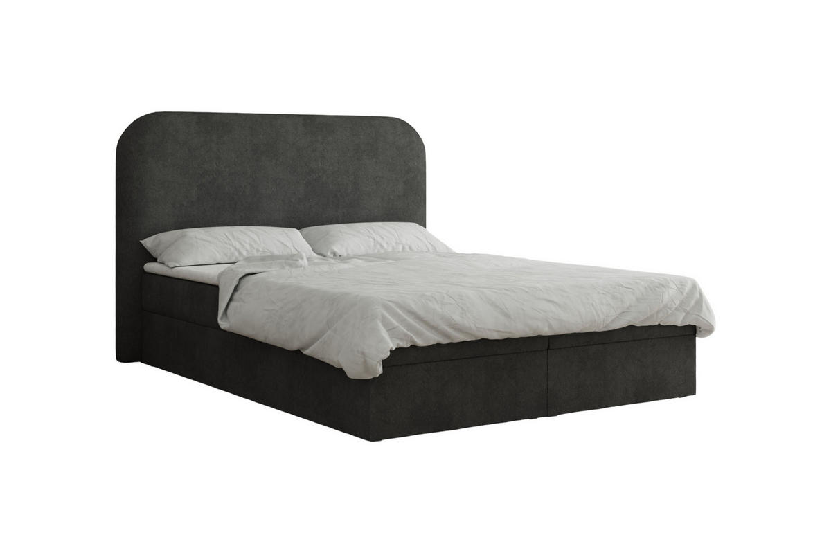 BOXBETT 180x200 - 07 Anthology 19 - Schwarz - Schwarz, Holzwerkstoff (180/200cm) - Möblo