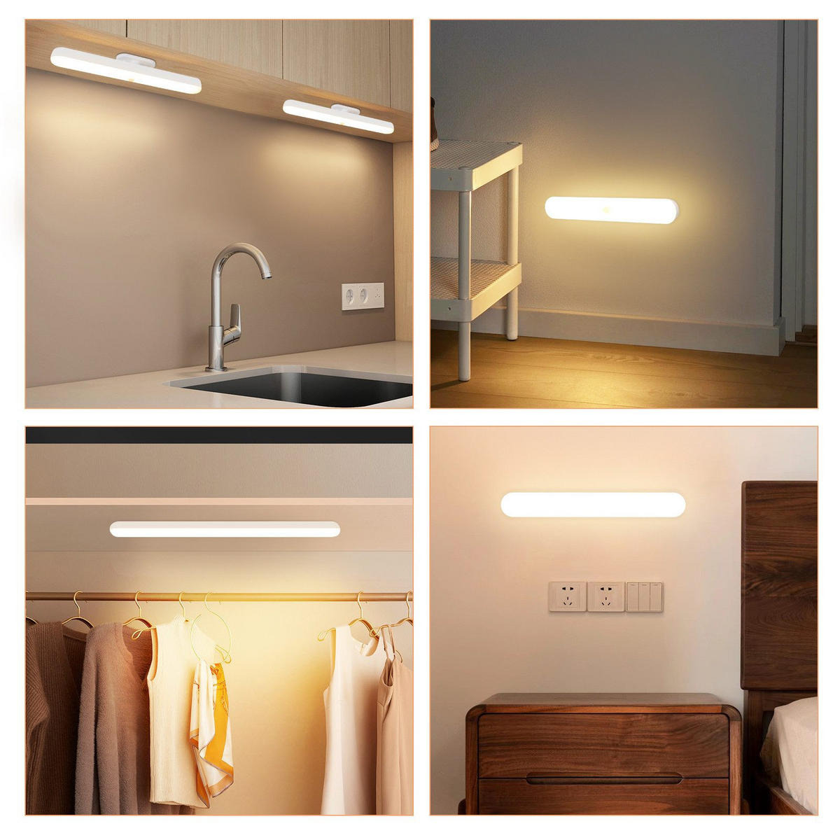 LED WANDLEUCHTE Elisabeth - Weiß, Kunststoff (6/4/24cm) - Nettlife